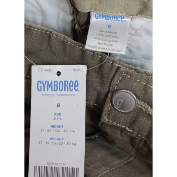 NWT 2007 Gymboree Dark Khaki Cargo Pants Boys sz 8 Pockets Outdoor Straight Fun - Picture 5 of 6